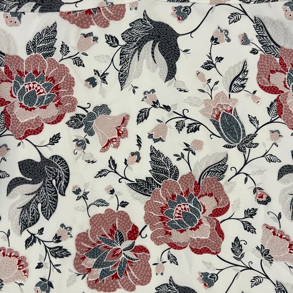 LOFT Outlet White Pink Floral Sundress Dress Size 12 - Picture 4 of 6